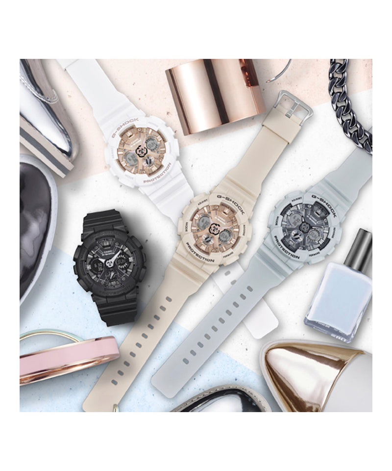 RELOJ ANÁLOGO DIGITAL PARA MUJER CASIO G-SHOCK GMA-S120MF-1ADR - NEGRO