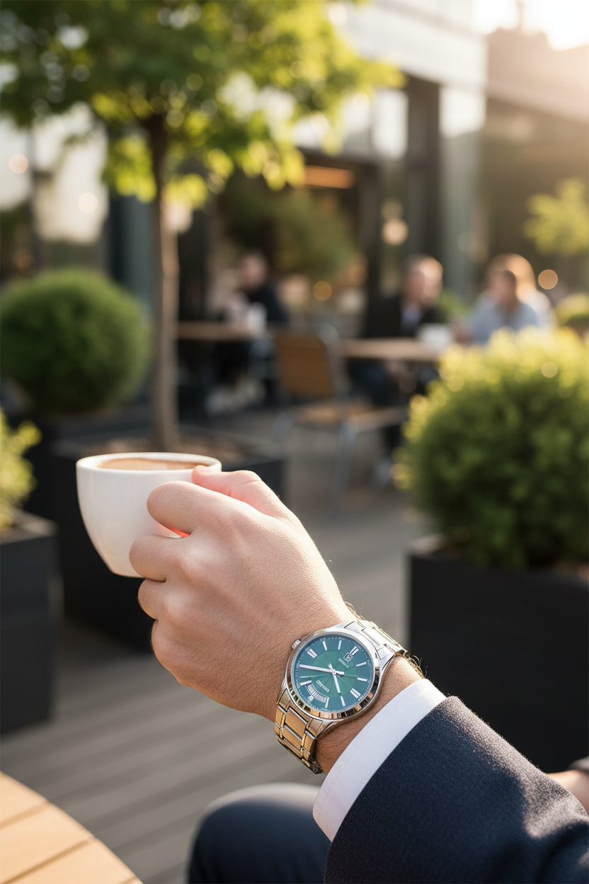 Lifestyle - Vida cotidiana café terraza con plantas