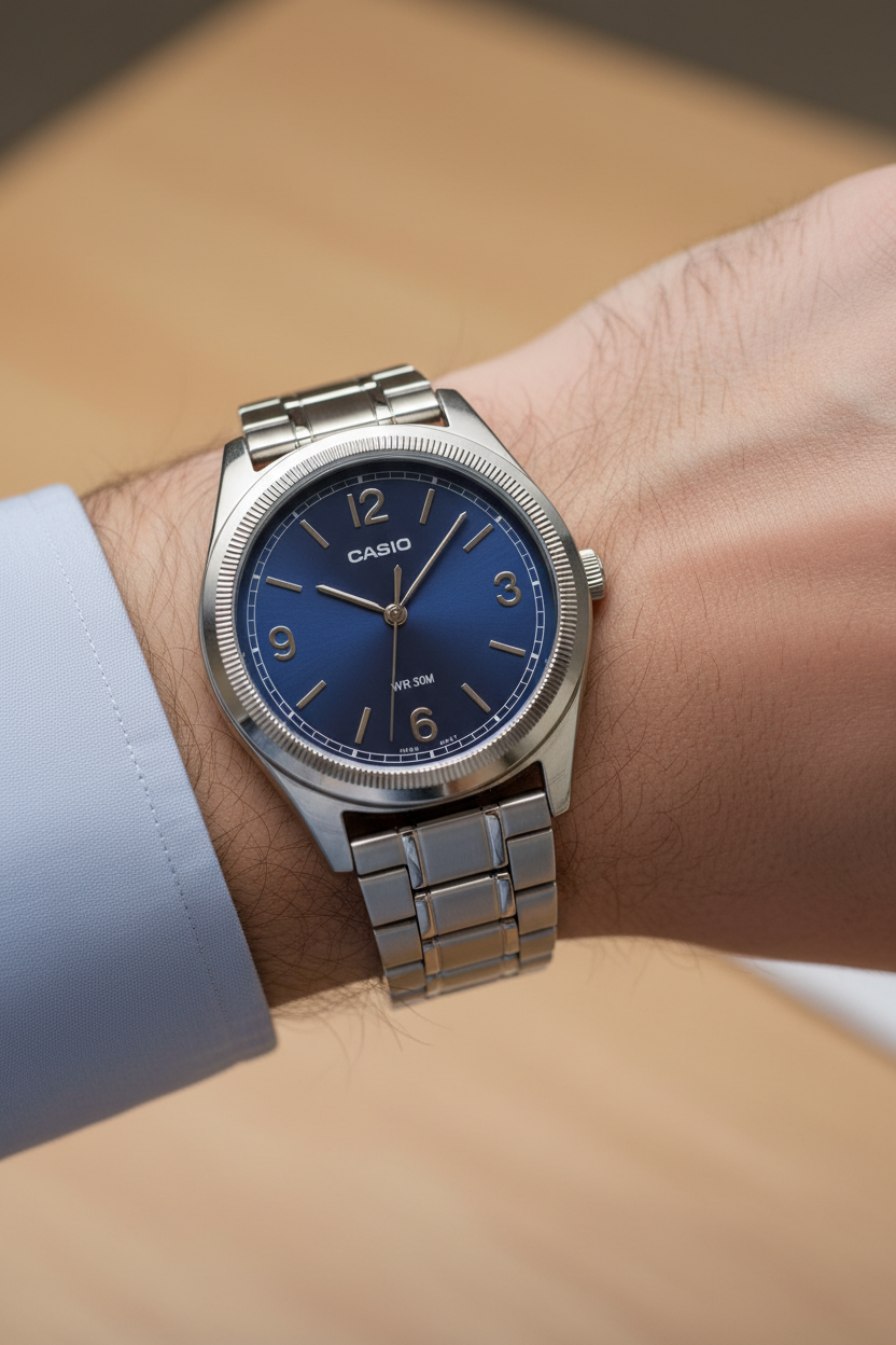 RELOJ PARA HOMBRE CASIO MTP-B210D-2A2VDF - AZUL