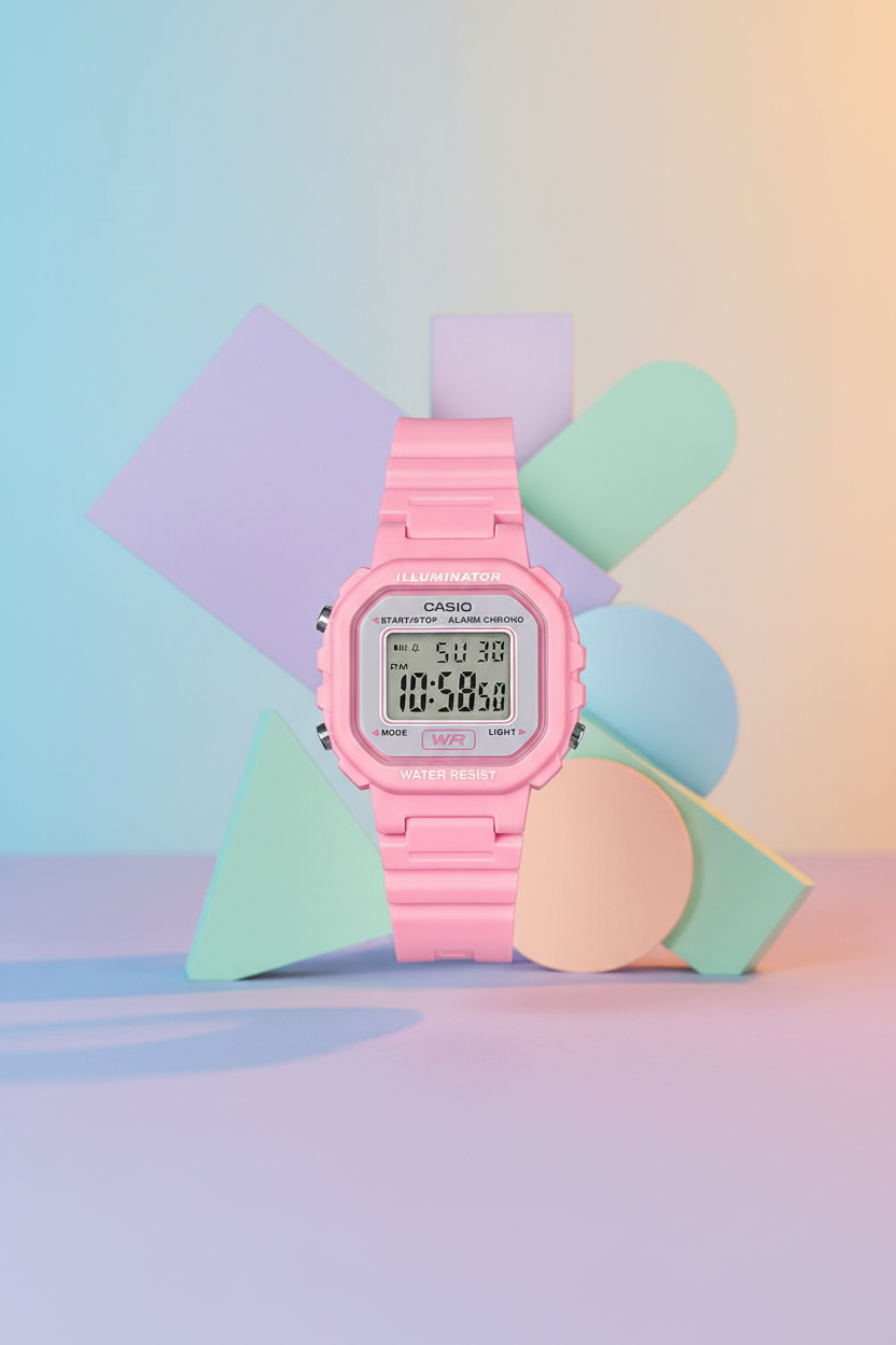 Casio LA-20WH-4A1DF - gradiente pastel moderno