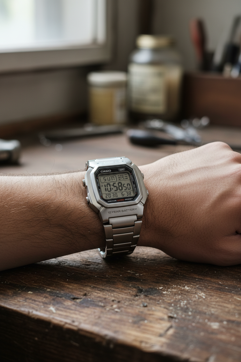 W-800HD-1AVDF RELOJ PARA HOMBRE CASIO - PLATEADO