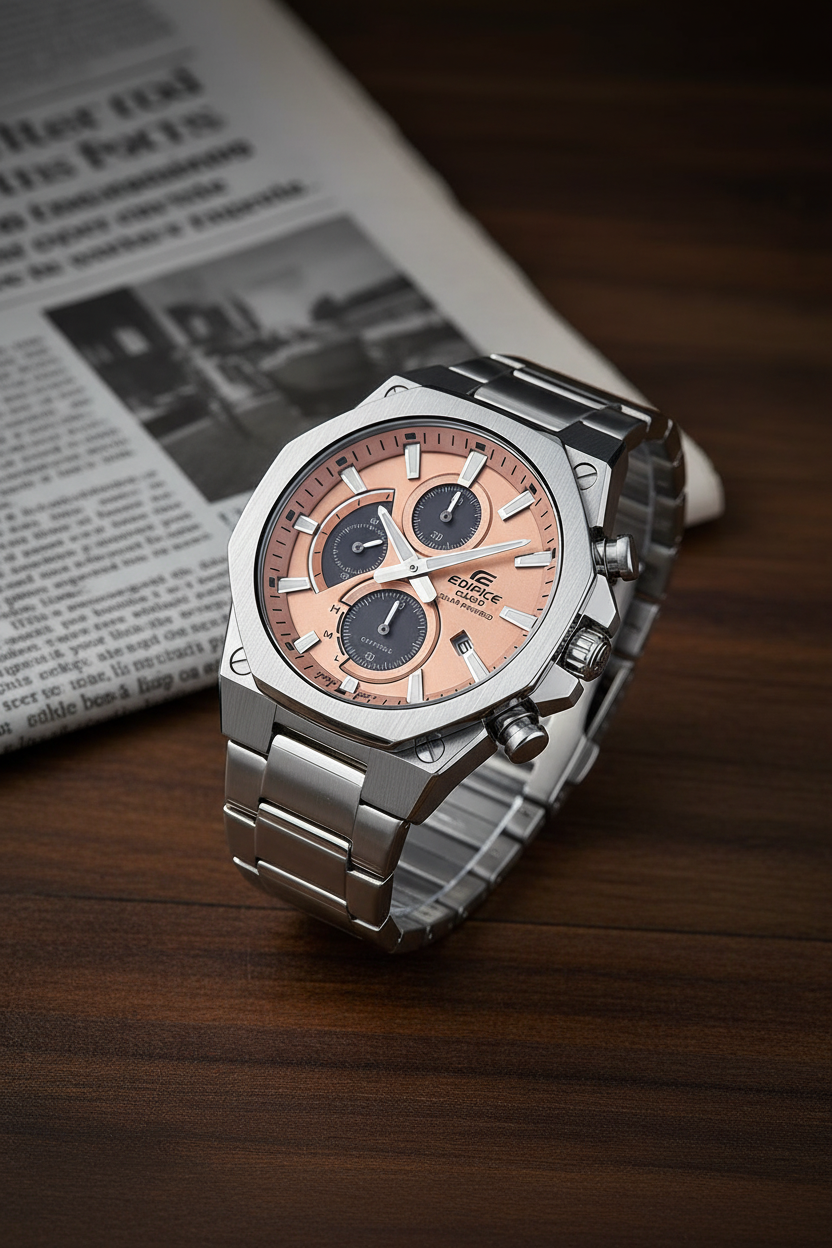 EFS-S570D-5AUDF RELOJ PARA HOMBRE CASIO EDIFICE - PLATEADO