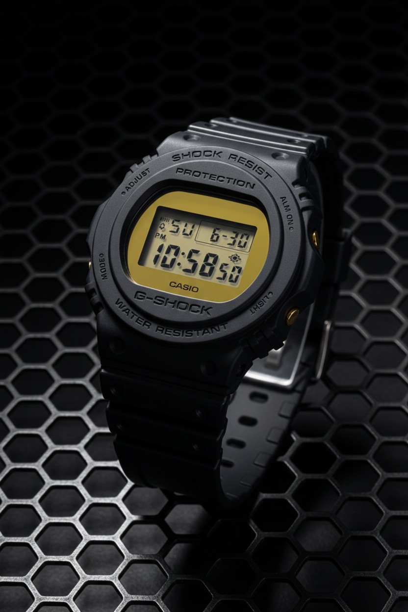 Casio G-Shock DW-5700BBMB-1DR - steel mesh industrial