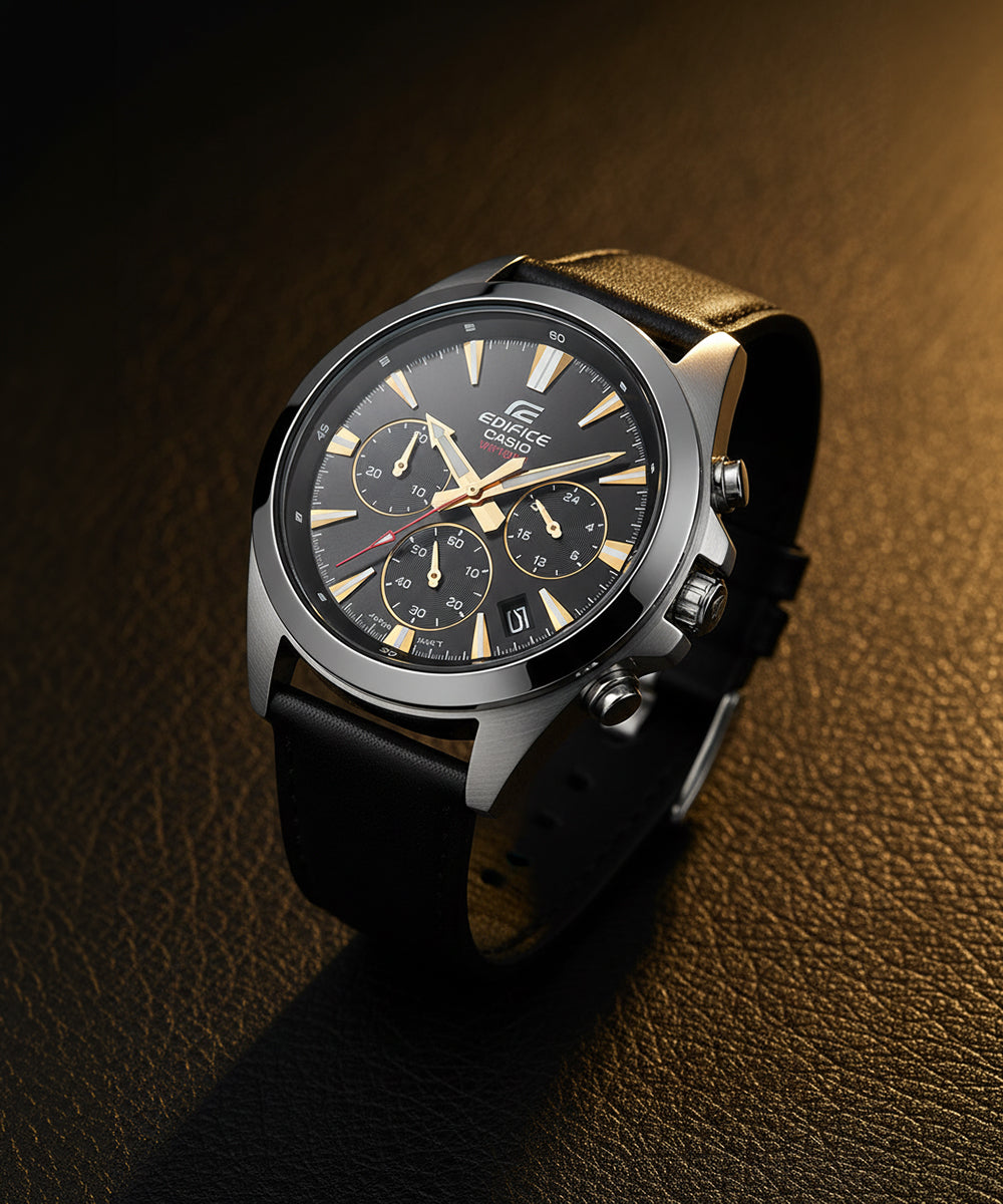 RELOJ ANALÓGICO PARA HOMBRE CASIO EDIFICE EFV-630L-1AVUDF - NEGRO