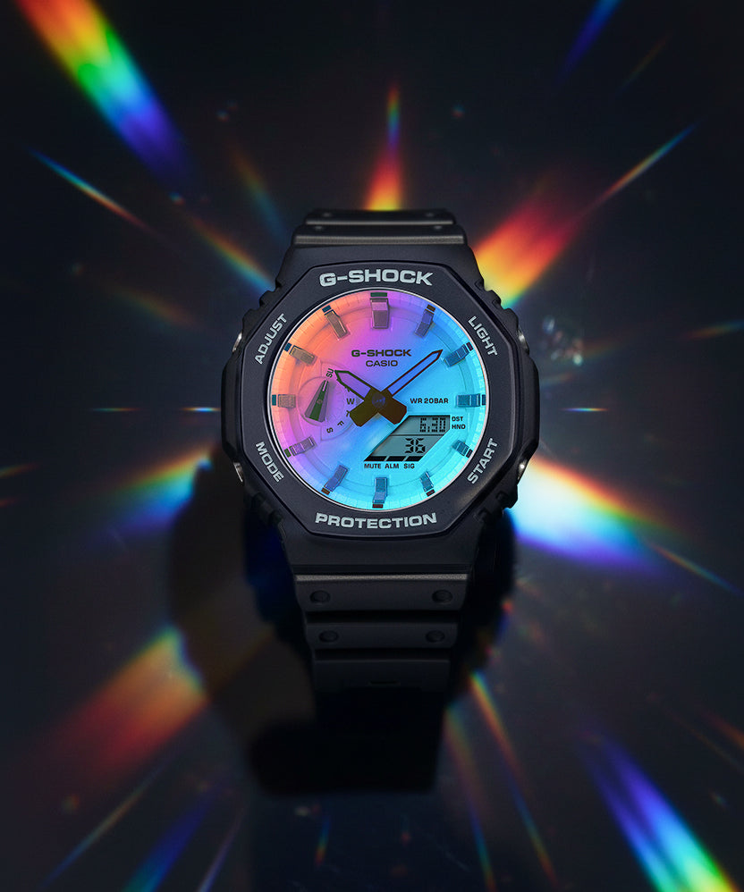 RELOJ ANÁLOGO DIGITAL PARA HOMBRE CASIO G-SHOCK GA-2100SR-1ADR - NEGRO