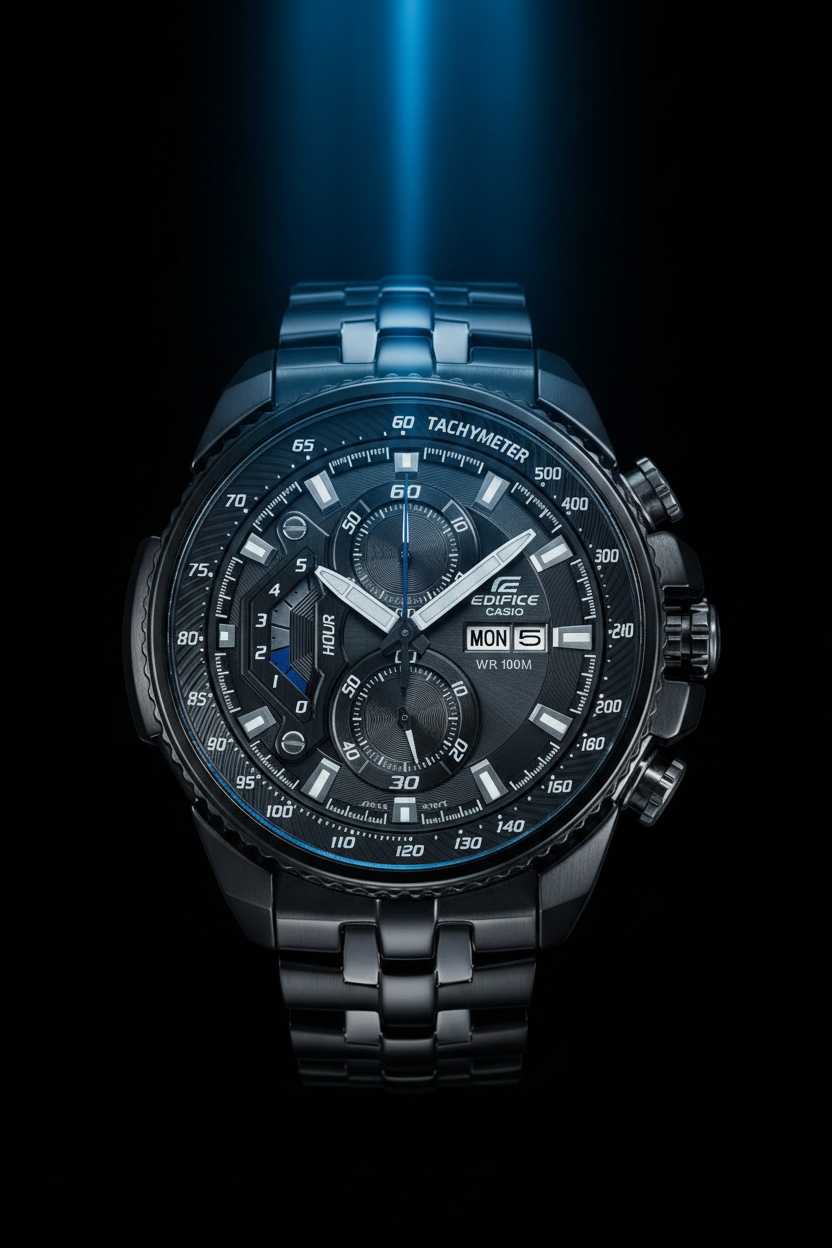 RELOJ ANALÓGICO PARA HOMBRE CASIO EDIFICE EF-558DC-1AVUDF - NEGRO