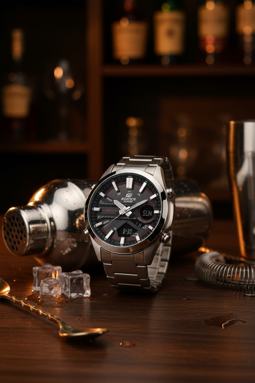 EFV-C120D-1A4DF RELOJ PARA HOMBRE CASIO EDIFICE - NEGRO