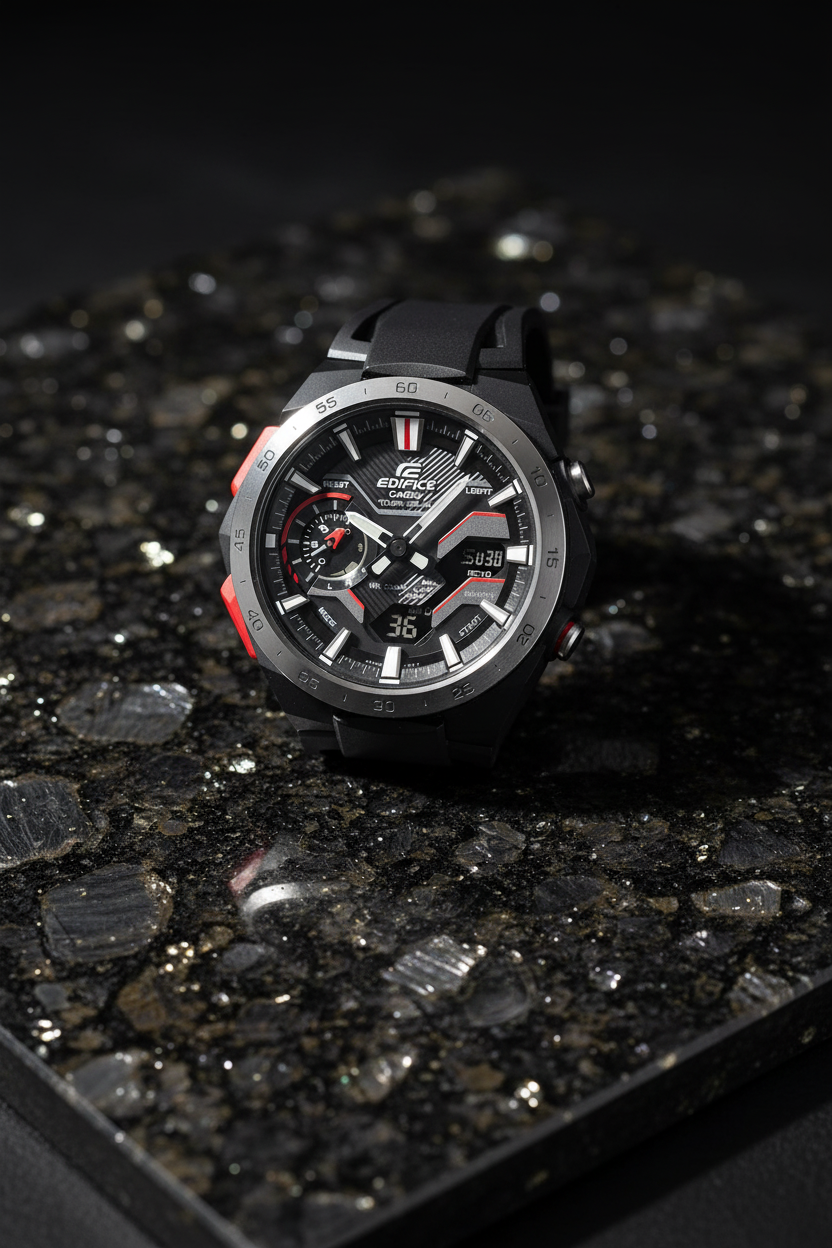 Casio Edifice ECB-2200P-1ADF - granito negro luxury