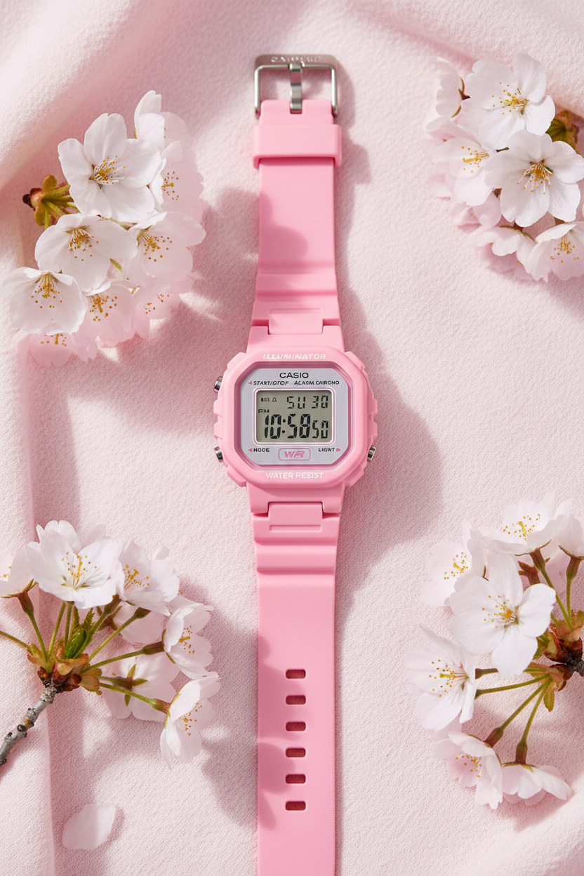 Casio LA-20WH-4A1DF - flores cerezo primavera