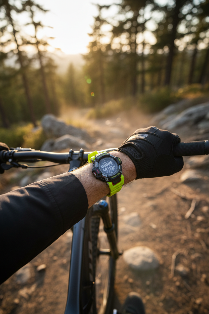 Casio G-Shock GBD-H2000-1A9DR lifestyle - mountain bike trail