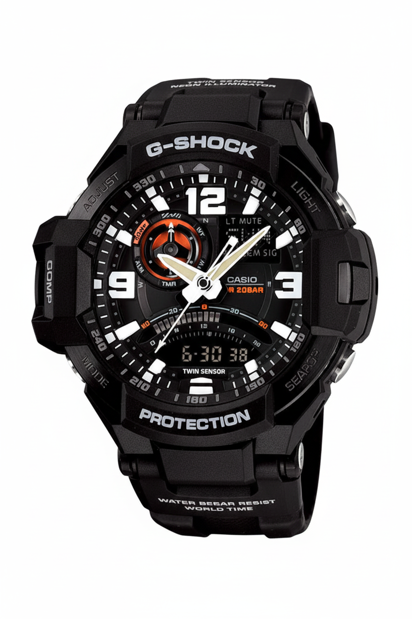 Casio G-Shock GA-1000-1ADR - fondo blanco limpio