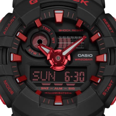 CASIO G-SHOCK GA-700BNR-1ADR – RELOJ ANÁLOGO DIGITAL PARA HOMBRE – NEGRO