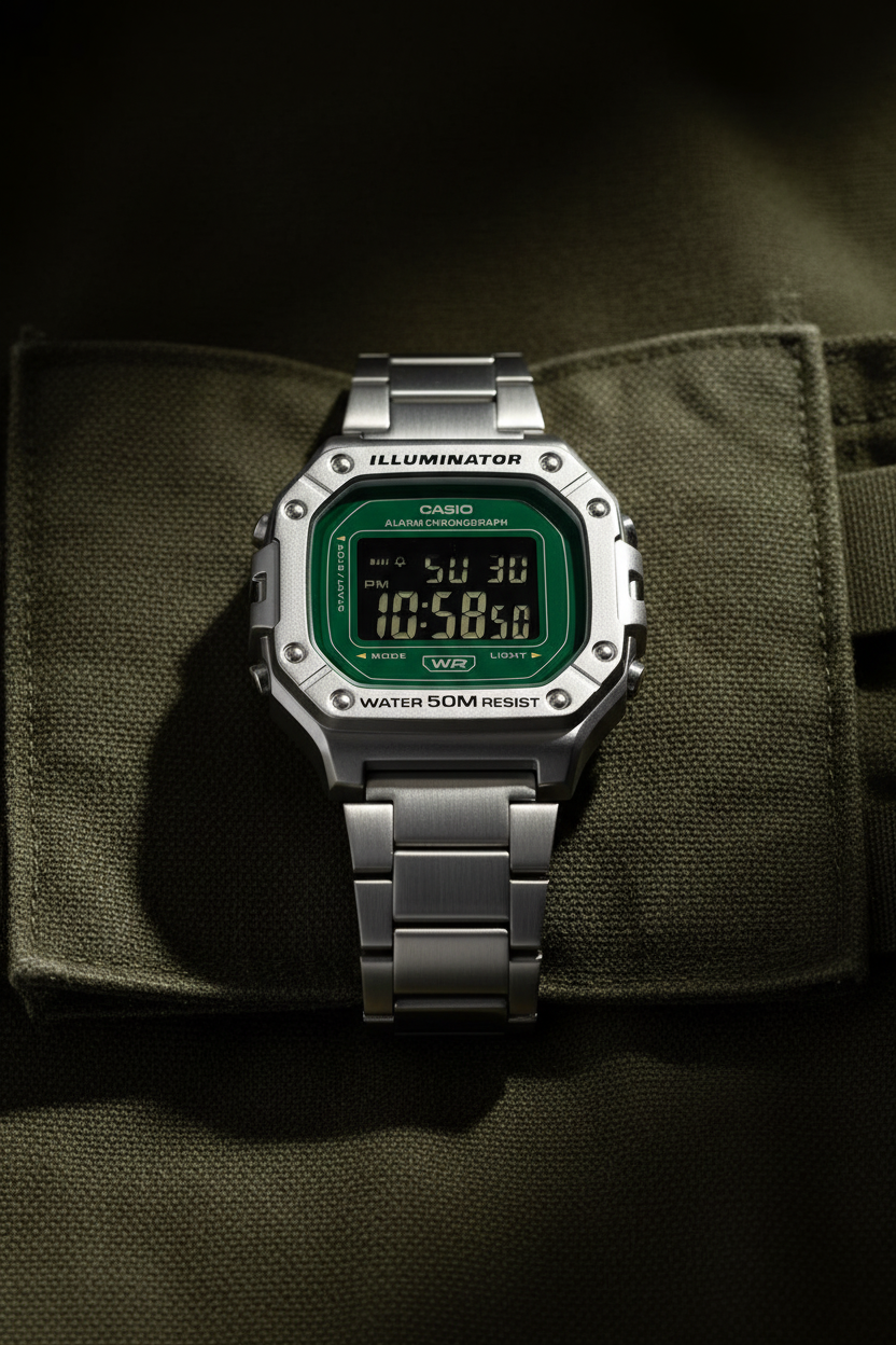 RELOJ CASIO W-218HD-3AVDF - VERDE