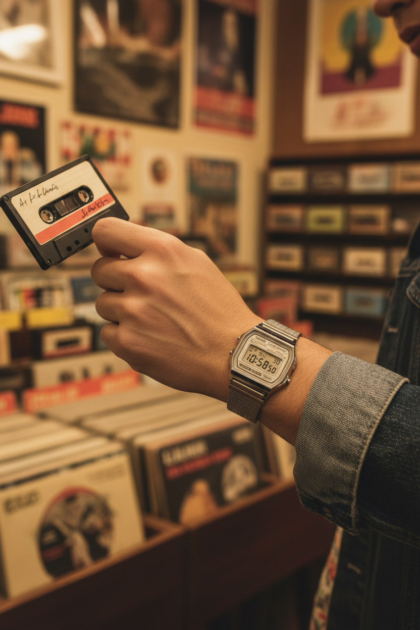 A158WEM-7DF RELOJ CASIO VINTAGE - PLATEADO