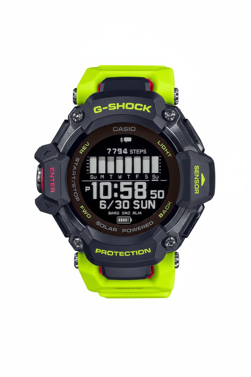 Casio G-Shock GBD-H2000-1A9DR - fondo blanco limpio