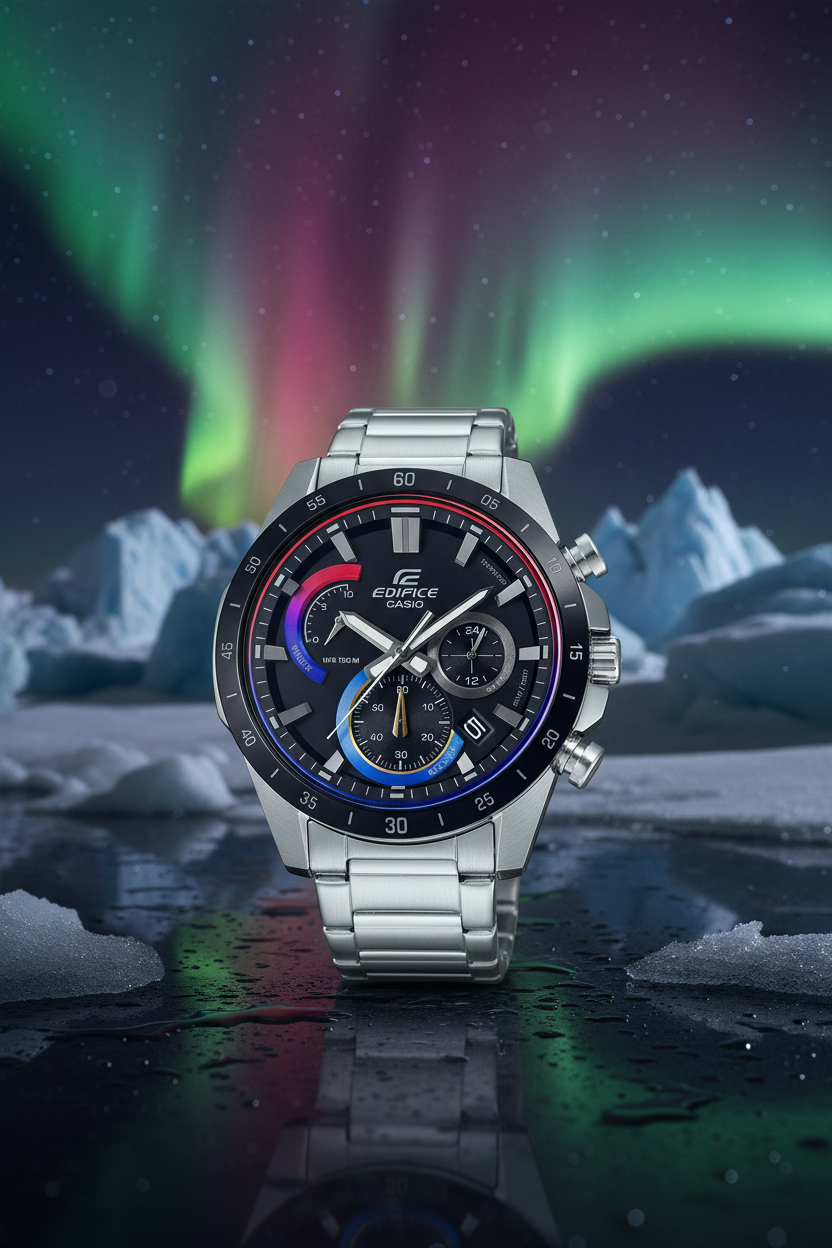 RELOJ CRONÓGRAFO PARA HOMBRE CASIO EDIFICE EFR-573HG-1AVUDF - PLATEADO