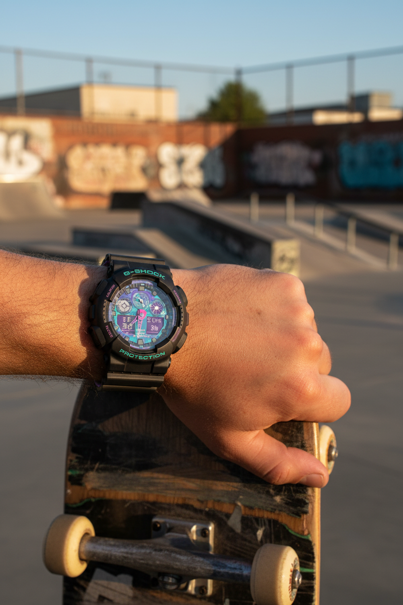 GA-100BL-1ADR Lifestyle 3 - Skate