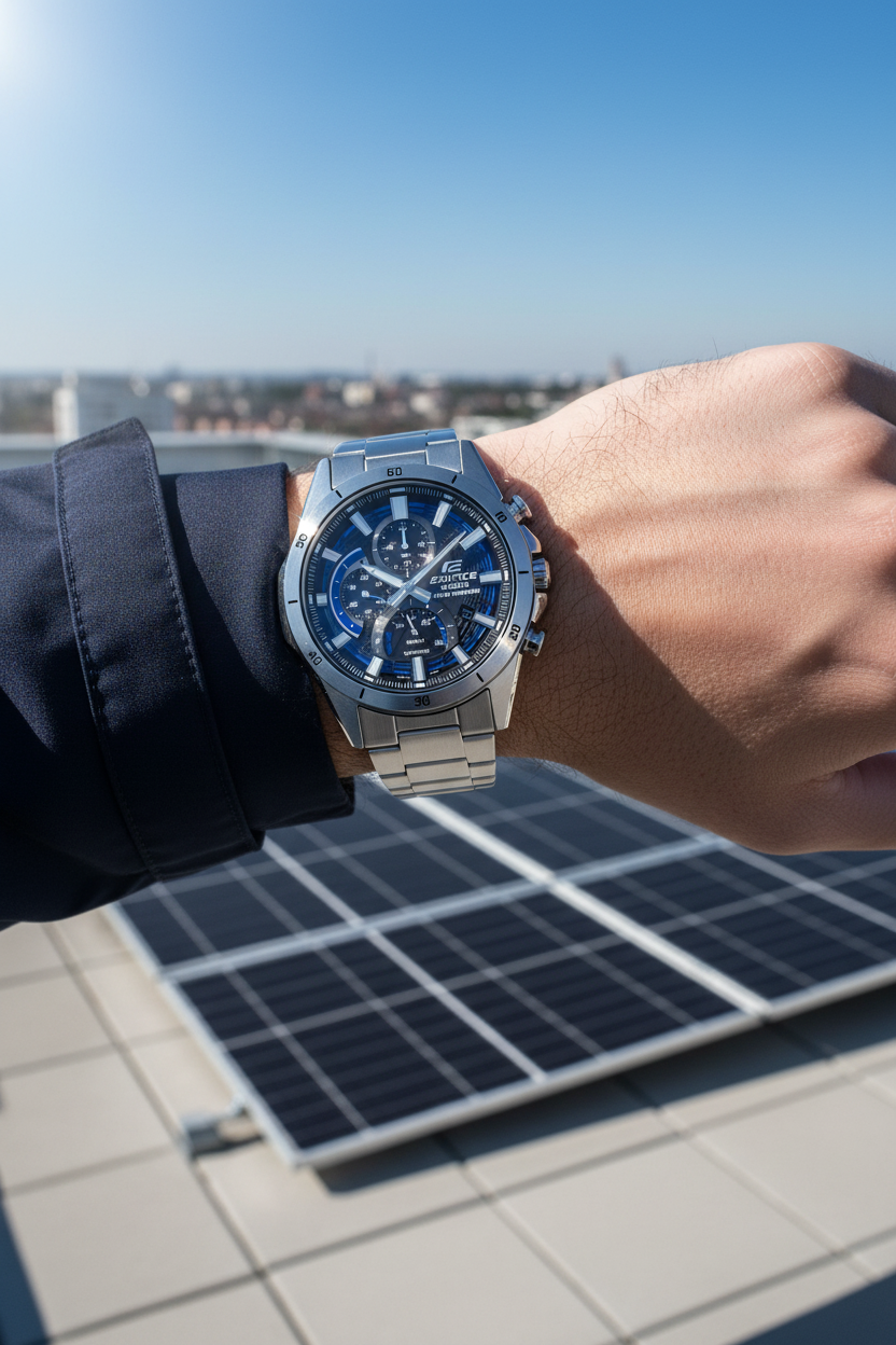 RELOJ SOLAR PARA HOMBRE CASIO EDIFICE EFS-S610D-1AVUDF - PLATEADO