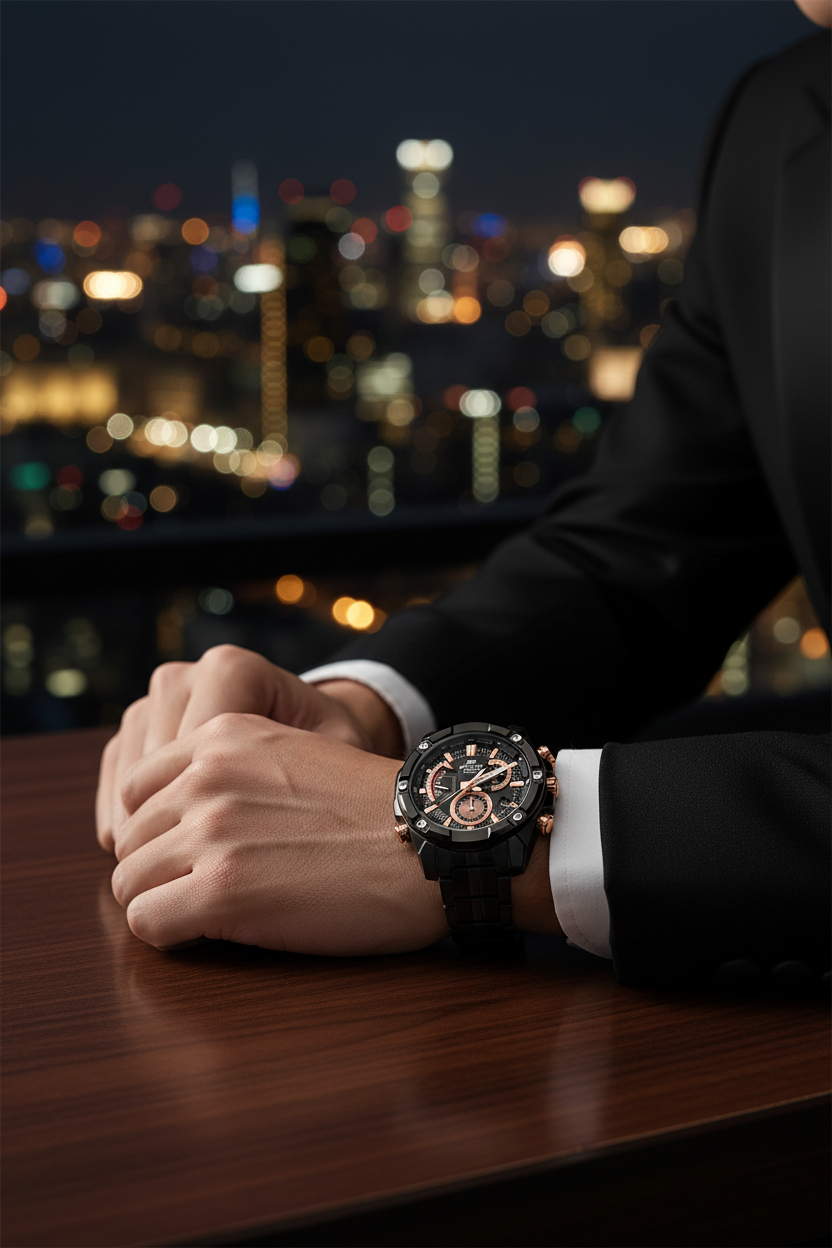 RELOJ CRONÓGRAFO PARA HOMBRE CASIO EDIFICE EFR-559DC-1AVUDF - NEGRO