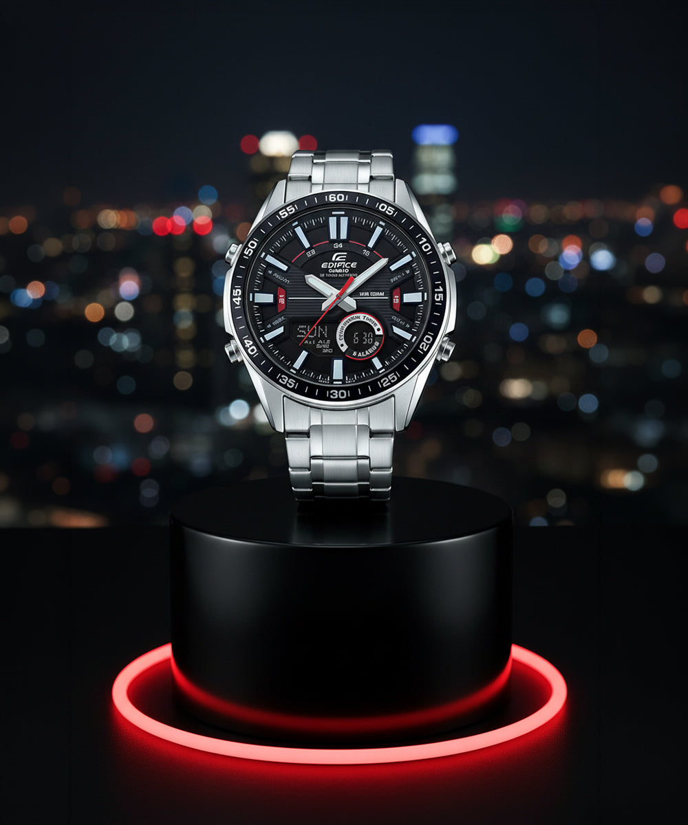 RELOJ ANALÓGICO-DIGITAL PARA HOMBRE CASIO EDIFICE EFV-C100D-1AVDF - PLATEADO