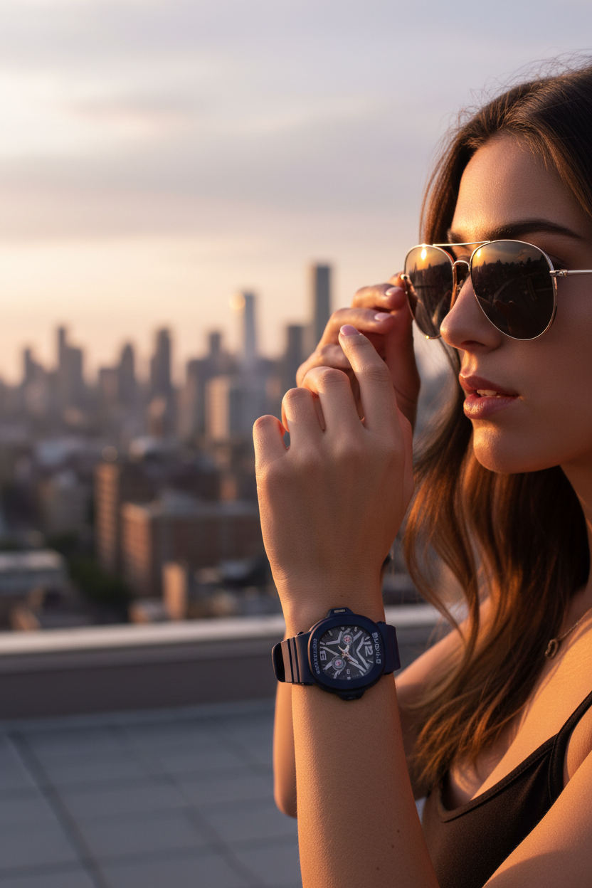 RELOJ PARA MUJER CASIO BABY-G BGA-10D-2A1DR - AZUL