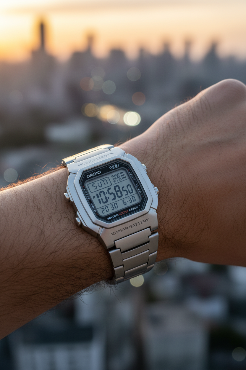 W-800HD-1AVDF RELOJ PARA HOMBRE CASIO - PLATEADO