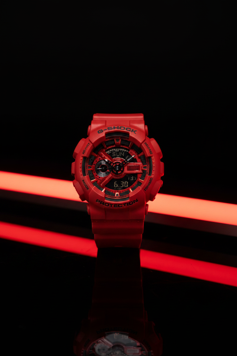 RELOJ CASIO G-SHOCK GA-110RRB-4ADR - ROJO