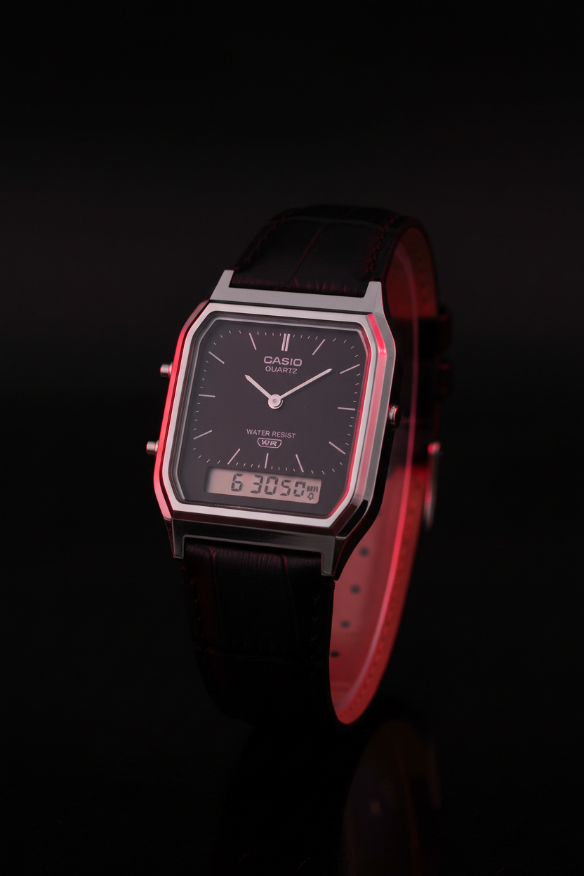 RELOJ CASIO VINTAGE AQ-230EL-1ADF - NEGRO