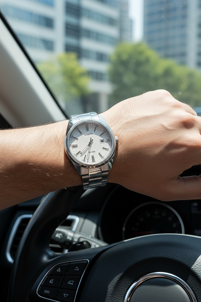 Lifestyle - Urbano auto de lujo blanco