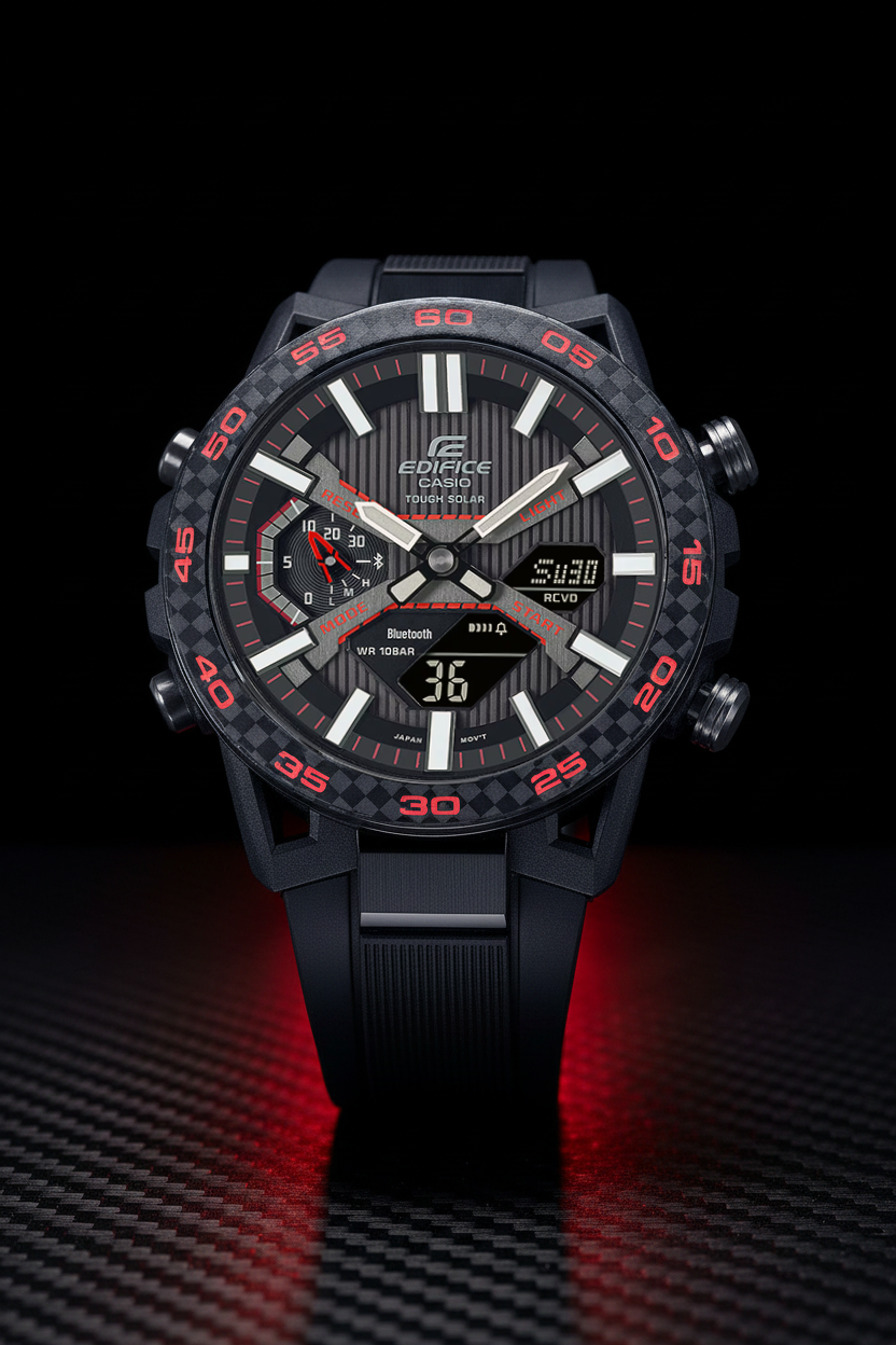 RELOJ ANALÓGICO-DIGITAL PARA HOMBRE CASIO EDIFICE ECB-2000PB-1ADF - NEGRO