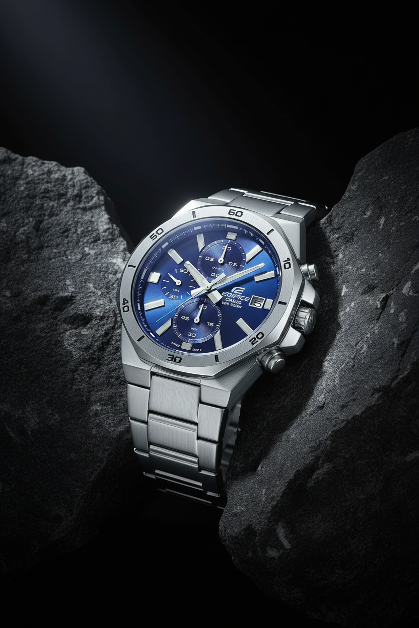 RELOJ PARA HOMBRE CASIO EDIFICE EFV-640D-2AVUDF -AZUL
