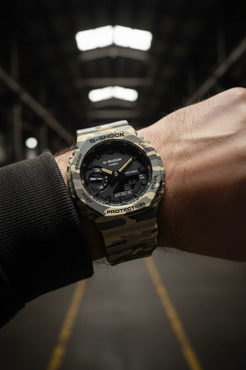 RELOJ CASIO G-SHOCK GA-2100CM-5ADR - CAFÉ
