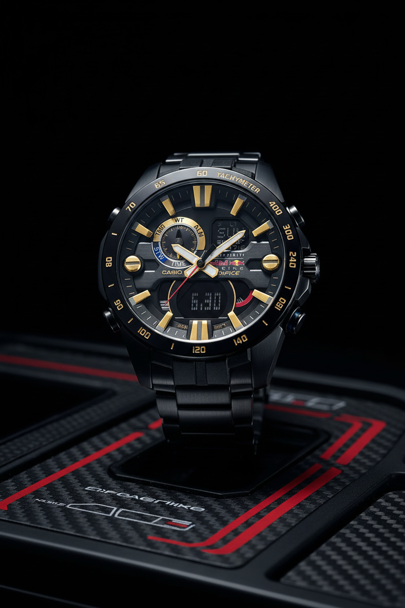 Casio Edifice ERA-201RBK-1ADR - carbono racing