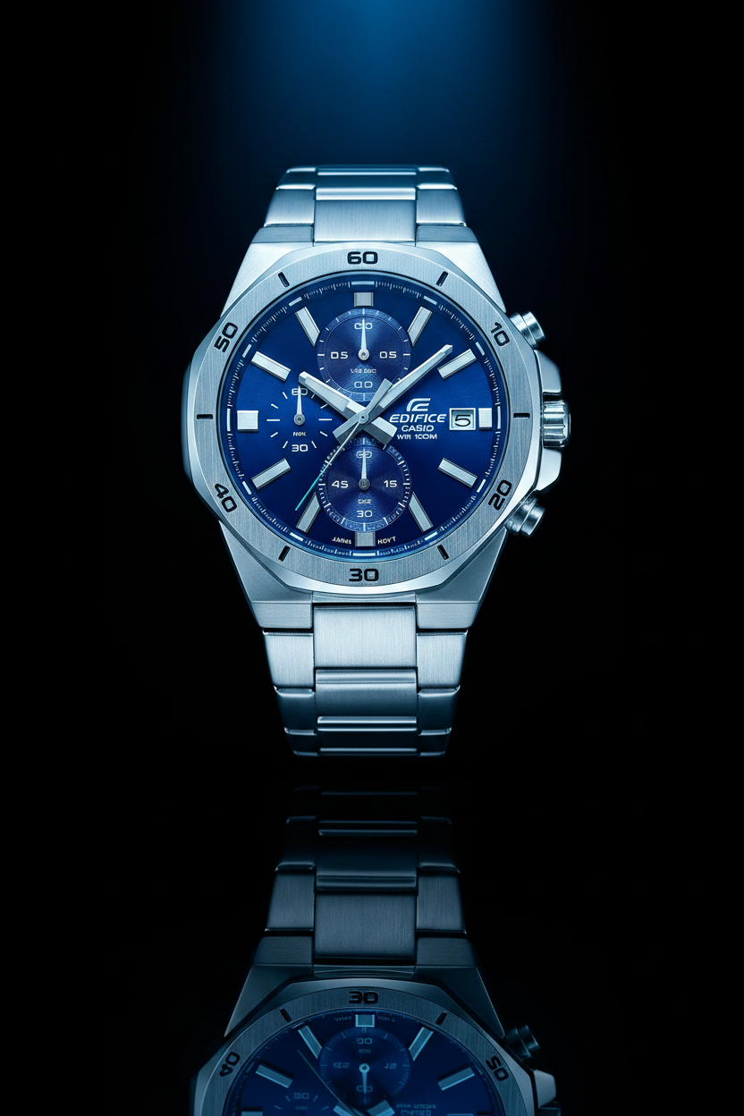 RELOJ PARA HOMBRE CASIO EDIFICE EFV-640D-2AVUDF -AZUL