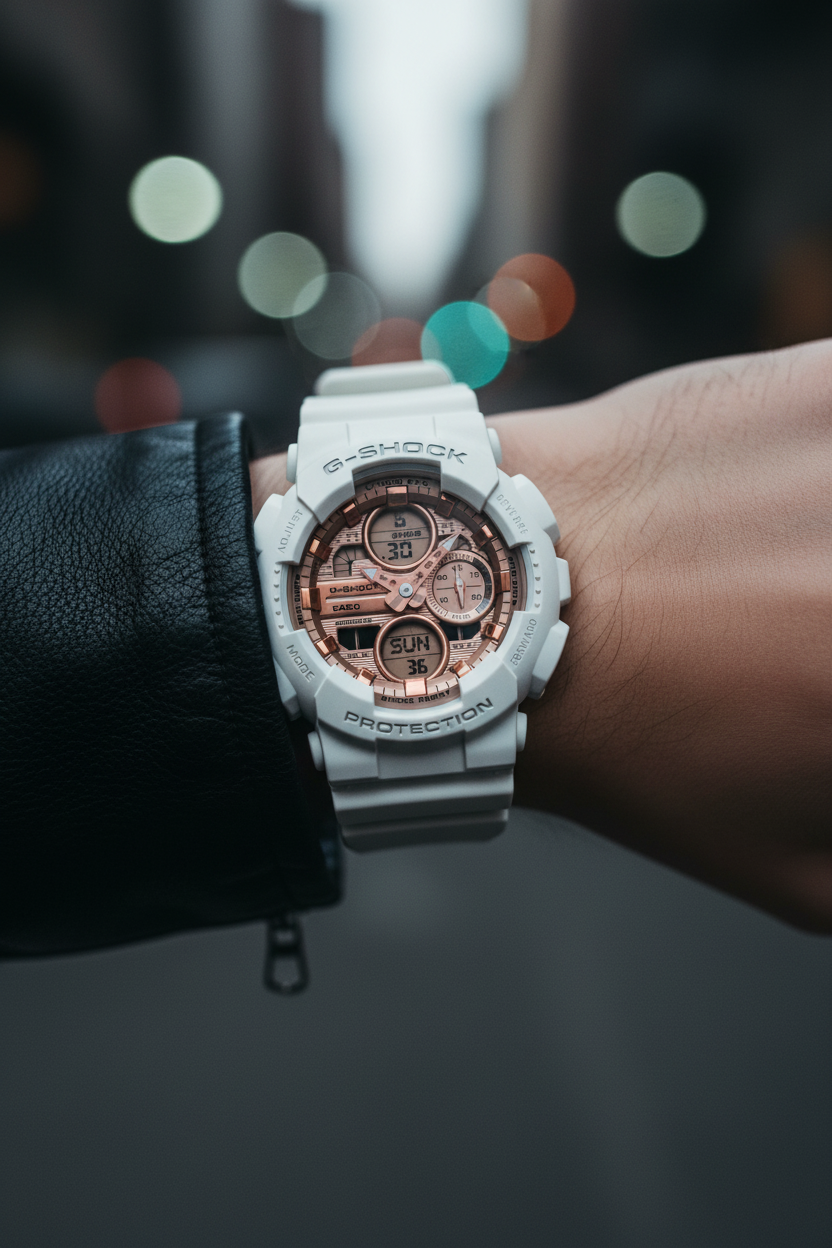 RELOJ CASIO G-SHOCK GMA-S140PG-7ADR - BLANCO