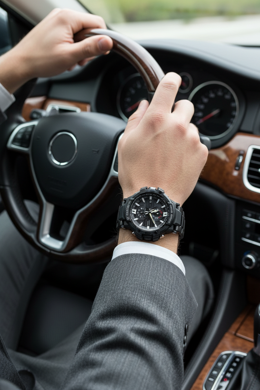 Casio G-Shock GW-A1000D-1ADR lifestyle - auto lujo