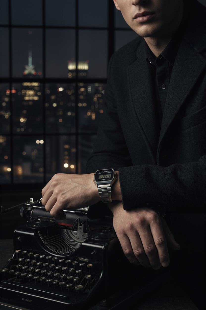 RELOJ CASIO VINTAGE A158WEA-1DF - PLATEADO