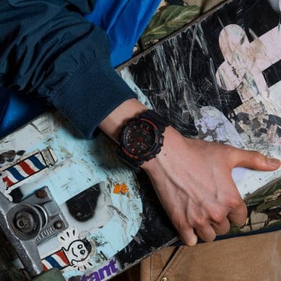 RELOJ ANÁLOGO DIGITAL PARA HOMBRE CASIO G-SHOCK GA-100BNR-1ADR - NEGRO