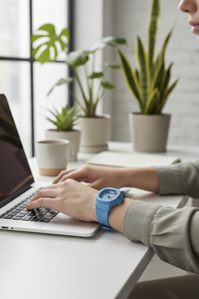 RELOJ PARA MUJER CASIO BABY-G BGA-10D-2A2DR - AZUL