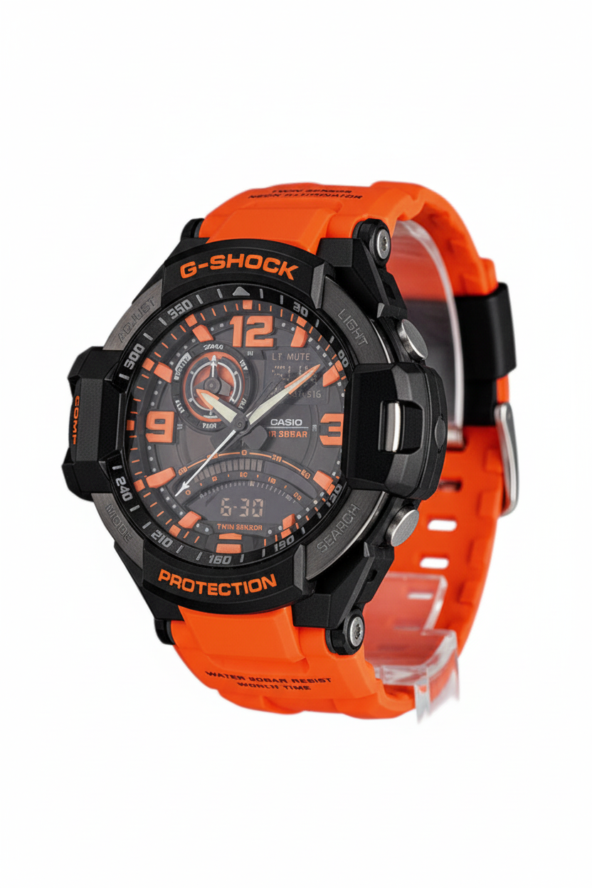 Casio G-Shock GA-1000-4ADR - fondo blanco lateral