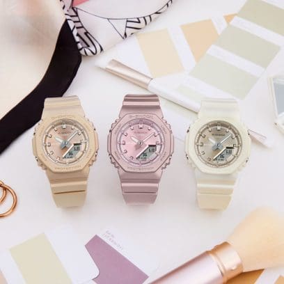 RELOJ ANÁLOGO DIGITAL PARA MUJER CASIO G-SHOCK GMA-P2100ST-4ADR - ROSADO