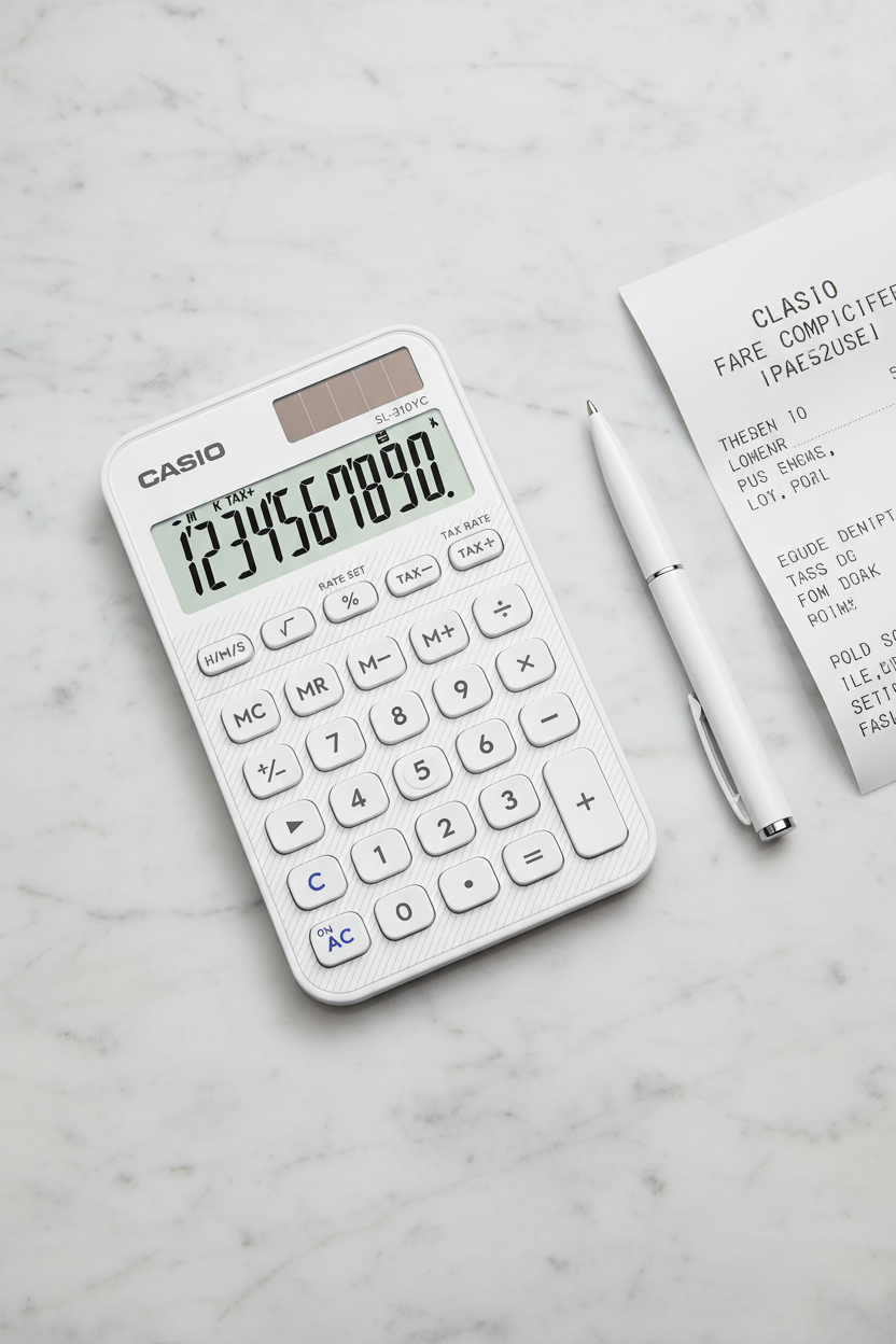 CALCULADORA CASIO - MI ESTILO SL-310YC-WE-W-DP