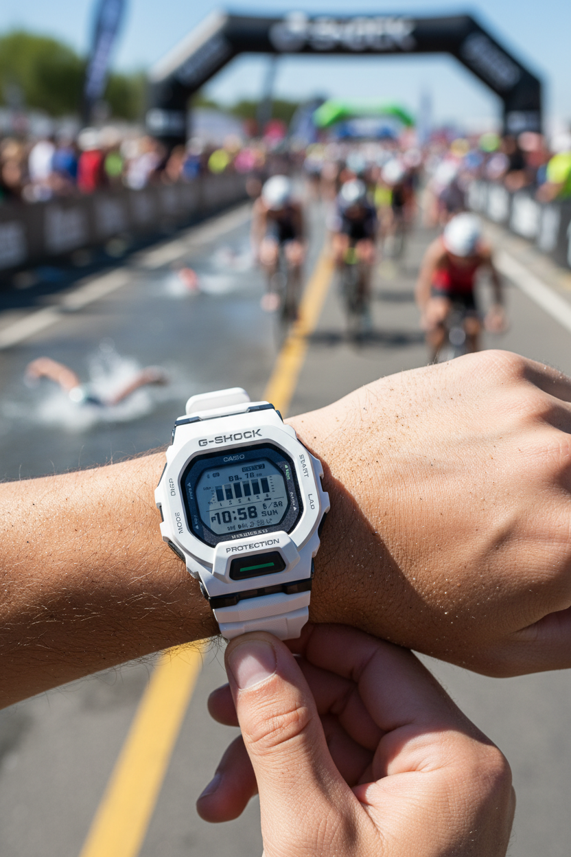 GBD-200-7DR RELOJ CASIO G-SHOCK - BLANCO
