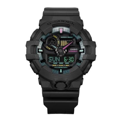 RELOJ ANÁLOGO DIGITAL PARA HOMBRE CASIO G-SHOCK GA-700MF-1ADR - NEGRO
