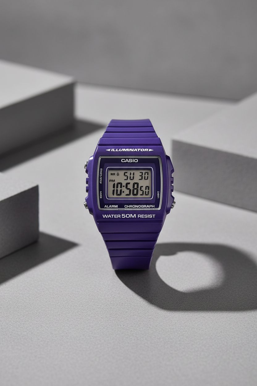 Casio W-215H-6AVDF - gris minimalista