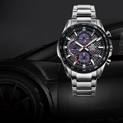 RELOJ ANALÓGICO PARA HOMBRE CASIO EDIFICE EQS-900DB-1AVUDF - PLATEADO