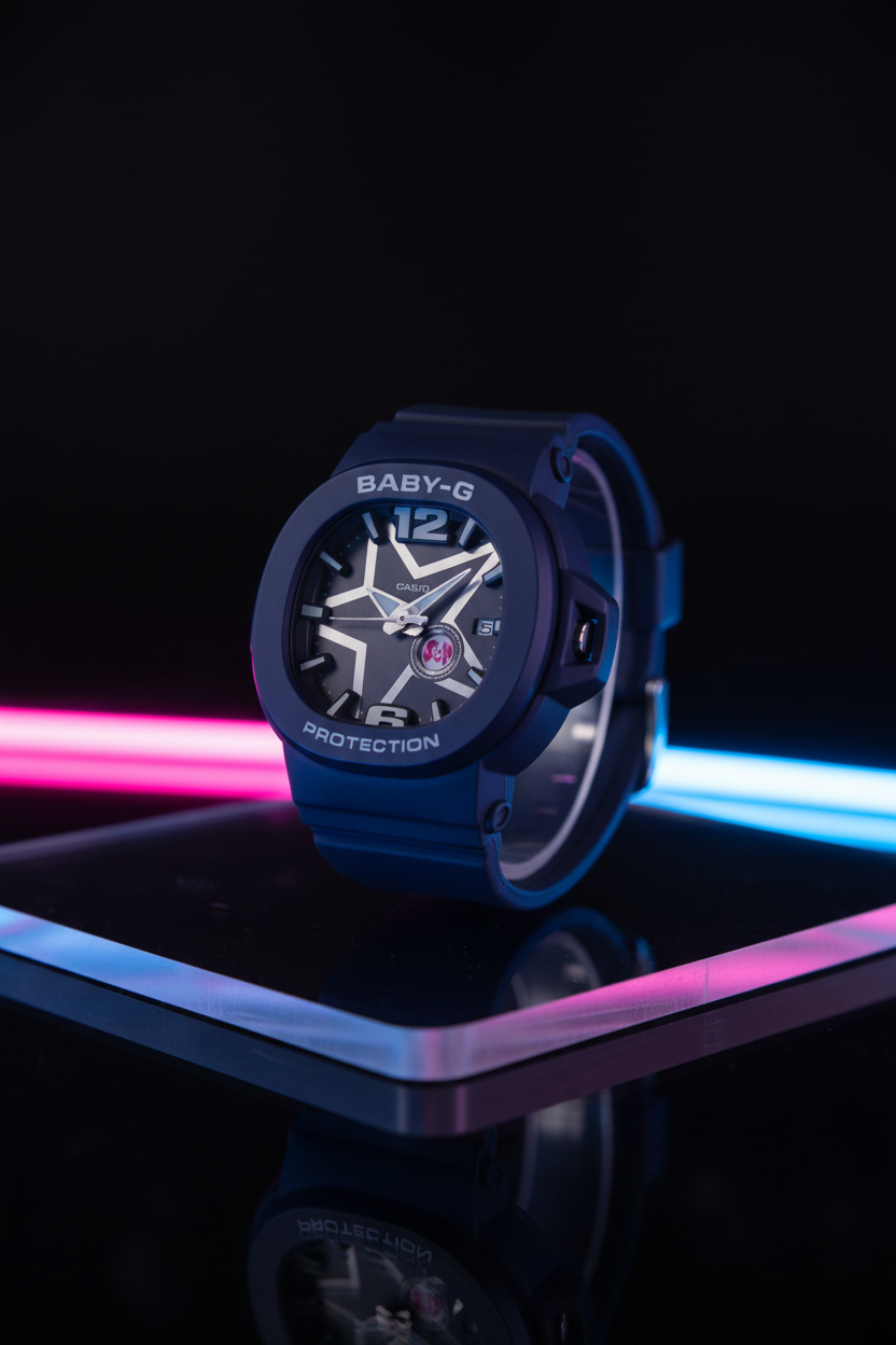 RELOJ PARA MUJER CASIO BABY-G BGA-10D-2A1DR - AZUL