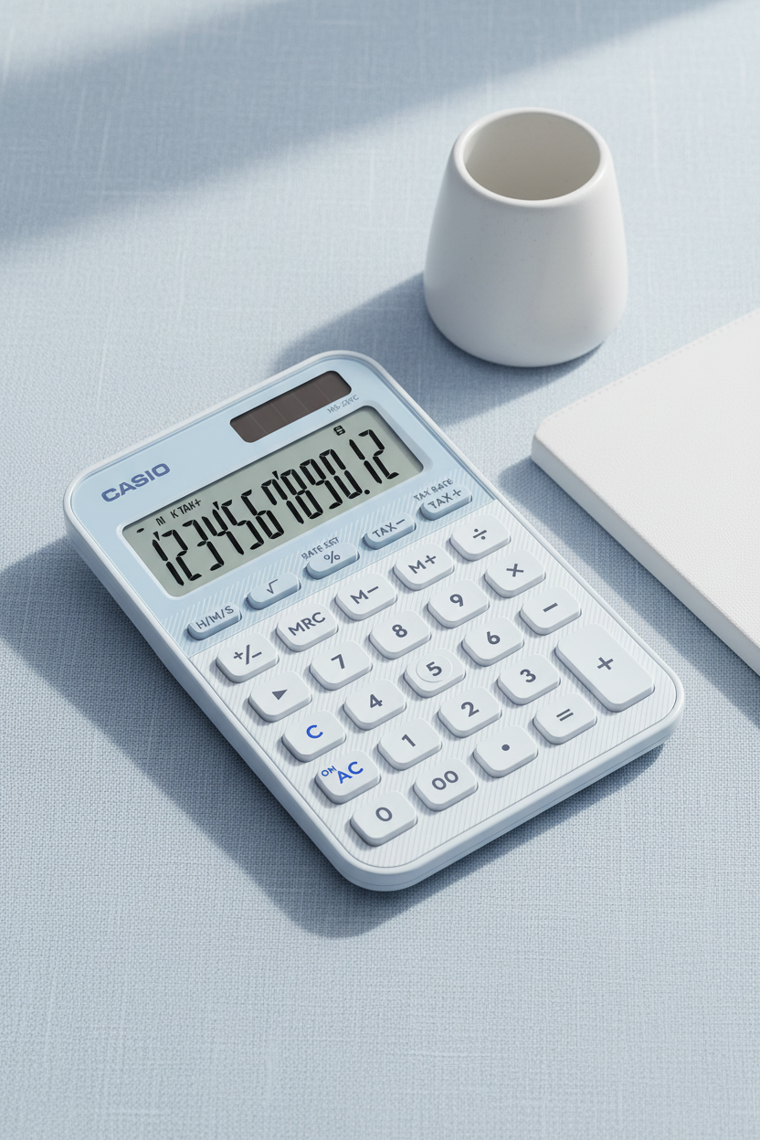 CALCULADORA CASIO - MI ESTILO MS-20YC-LB-W-DP