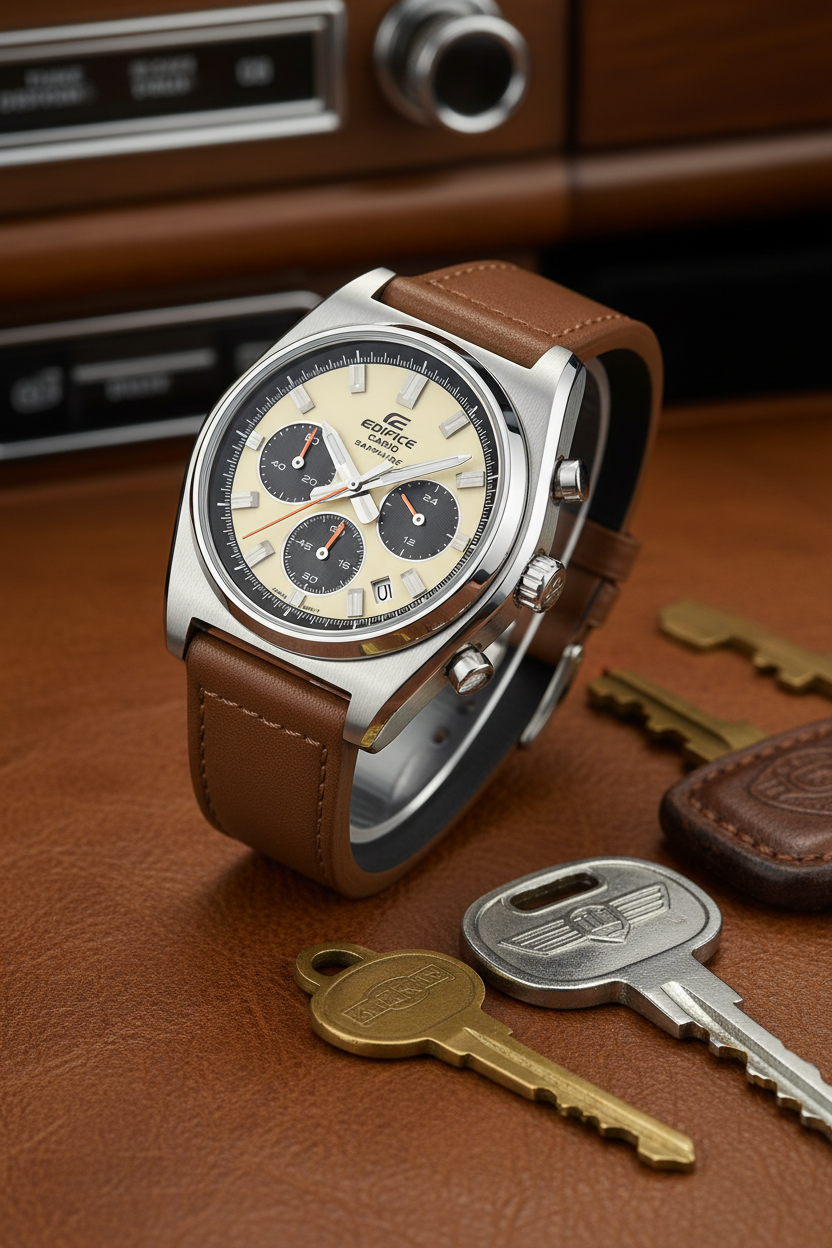 RELOJ PARA HOMBRE CASIO EDIFICE EFB-730L-7AVUDF -CAFÉ