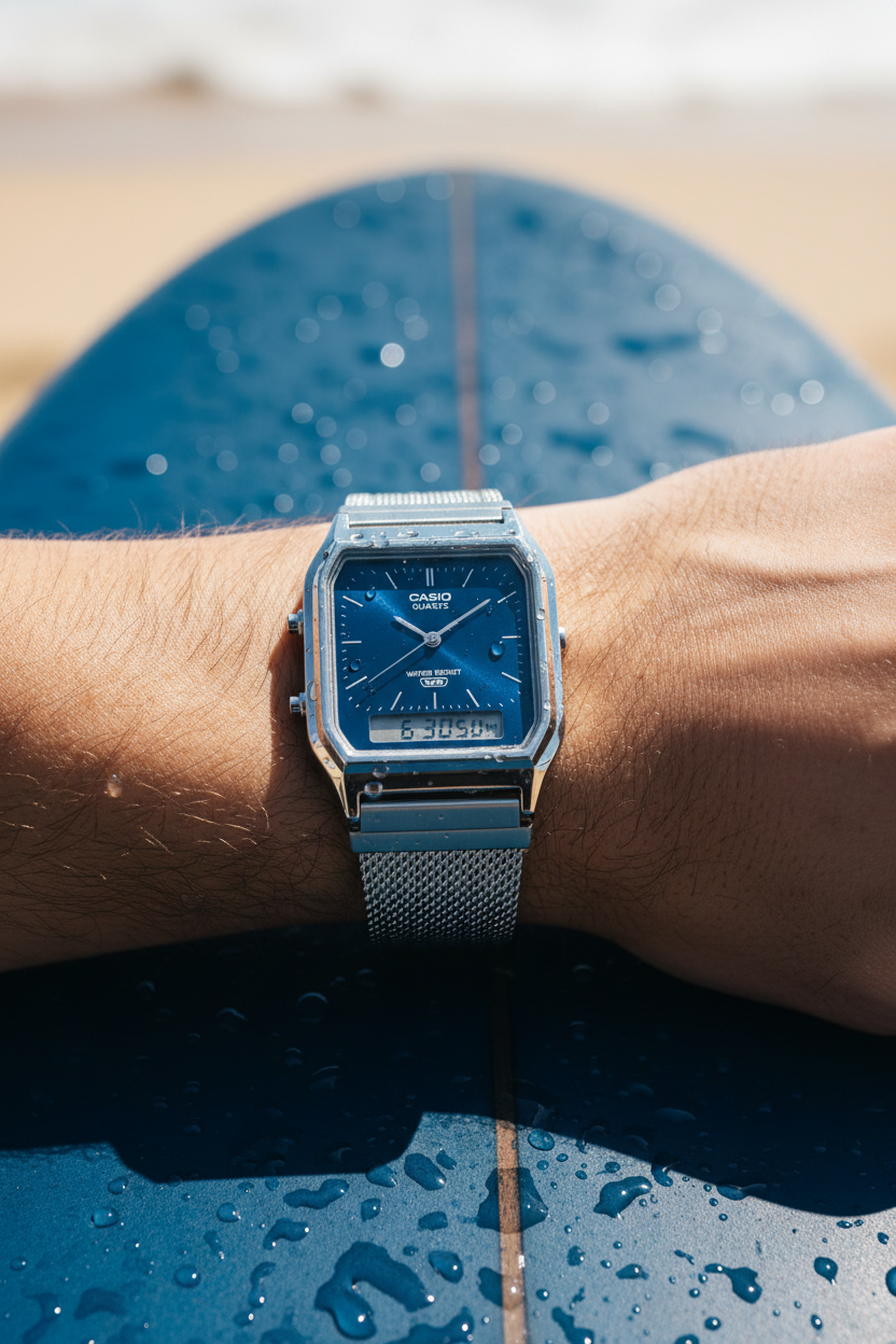 RELOJ CASIO VINTAGE AQ-230EM-2ADF - AZUL